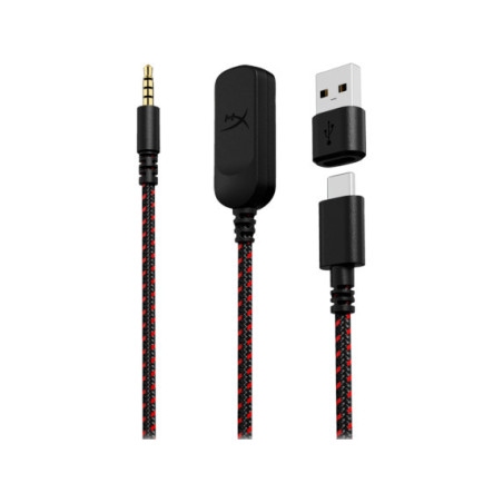 HP HyperX Cloud III/ANC/Jack/Drôt/Čierna-červená