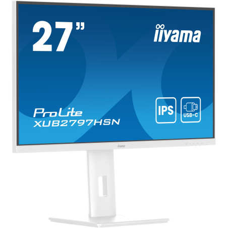 iiyama ProLite/XUB2797HSN-W2/27"/IPS/FHD/100Hz/1ms/White/3R