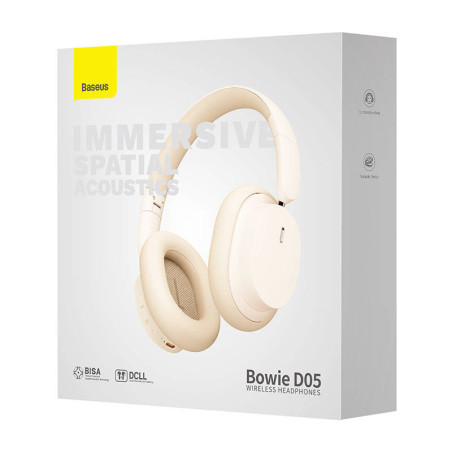 Baseus Bowie D05/USB-C/Drôt/BT/Bezdrôt/Biela