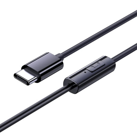 Baseus Encok CZ11/USB-C/Drôt/Čierna