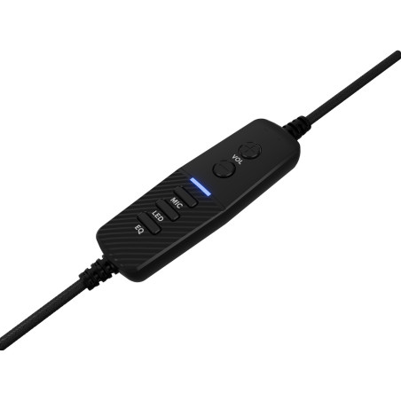 Herné slúchadlá s mikrofónom Genesis NEON 764/7.1/USB/Drôt/Stand/Čierna