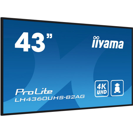 43" iiyamaLH4360UHS-B2AG:VA,4K UHD,Android,24/7