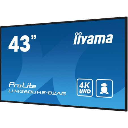 43" iiyamaLH4360UHS-B2AG:VA,4K UHD,Android,24/7