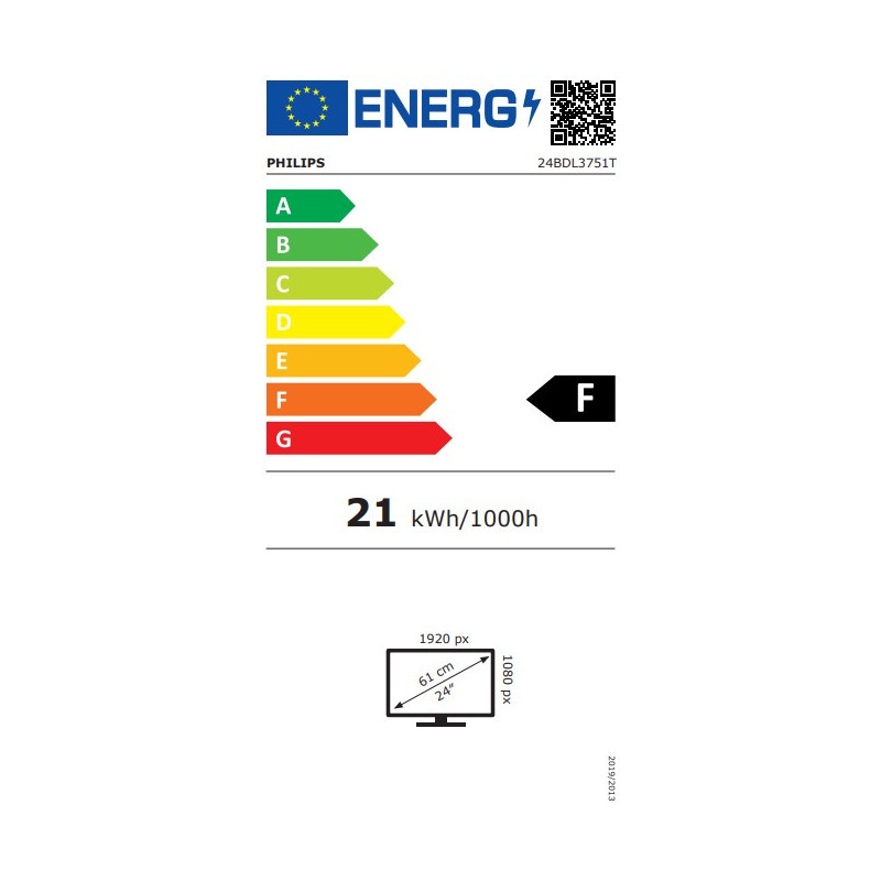 24" E- LED Philips 24BDL3751T-FHD, 250c, PCap, 24/7