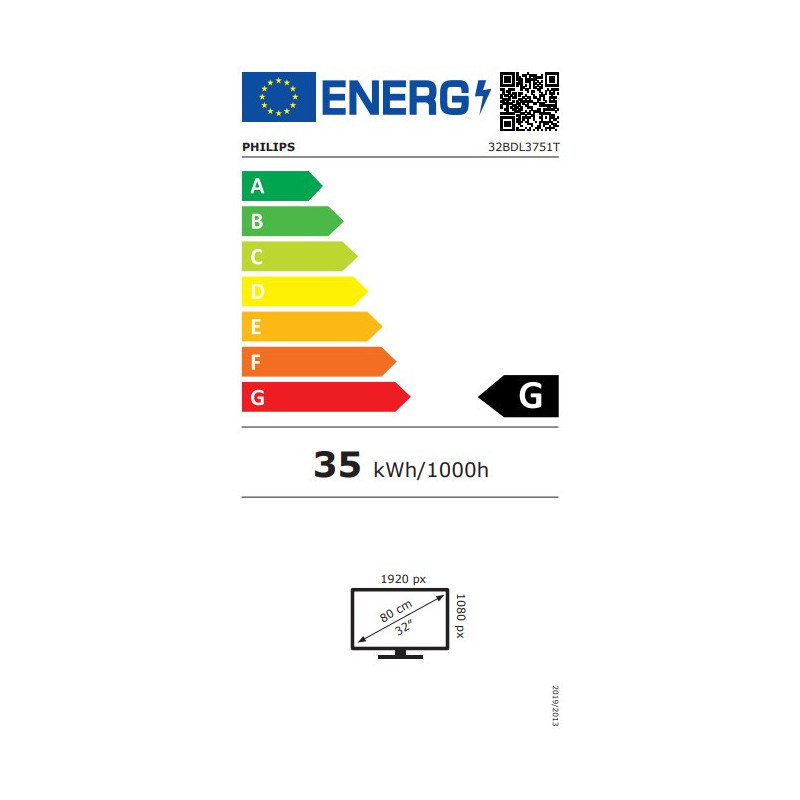 32" D- LED Philips 32BDL3751T-FHD, 350c, PCap, 24/7
