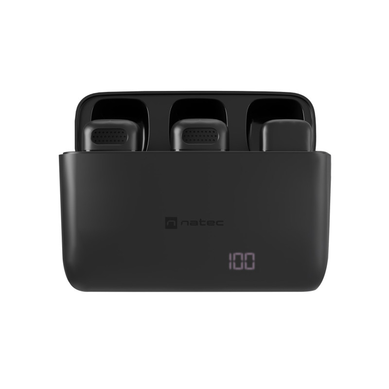 Mobilný bezdrôtový mikrofón Natec HOPPER LAVALIER USB-C, 2 KS