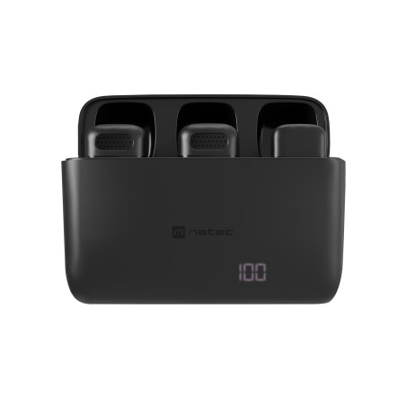 Mobilný bezdrôtový mikrofón Natec HOPPER LAVALIER USB-C, 2 KS