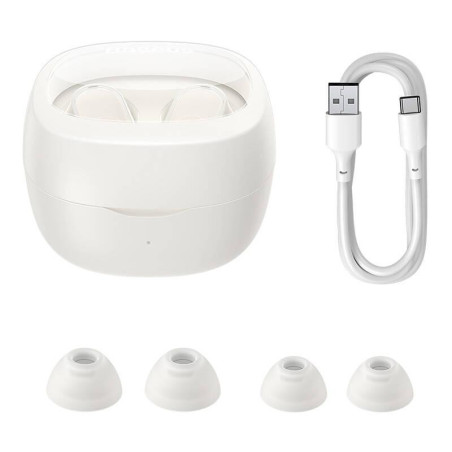 Baseus Bluetooth slúchadlá Bowie WM02 biela