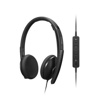 Lenovo Wired VoIP Headset (Teams)/USB-A/C/MS/Čierna