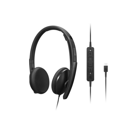 Lenovo Wired VoIP Headset (Teams)/USB-A/C/MS/Čierna