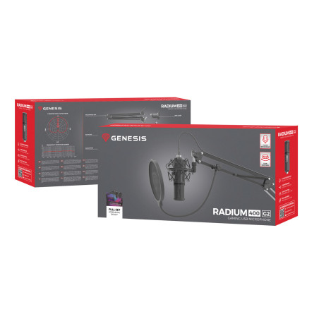 Streamovací mikrofón Genesis RADIUM 400 G2, USB