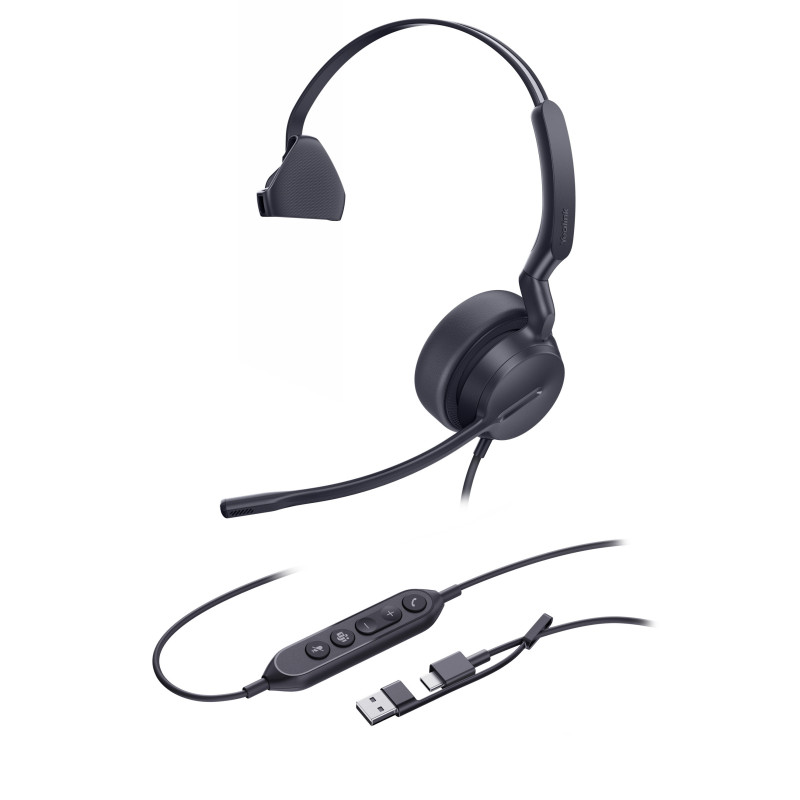 Yealink UH42 Mono UC USB-C/A, náhlavná súprava
