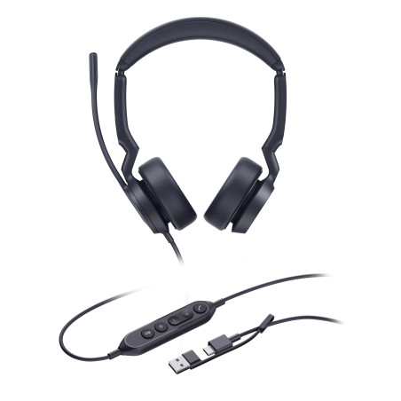 Yealink UH44 Dual UC USB-C/A, náhlavná súprava