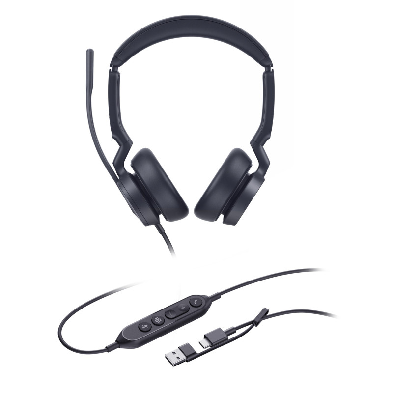 Yealink UH46 Dual UC USB-C/A, náhlavná súprava