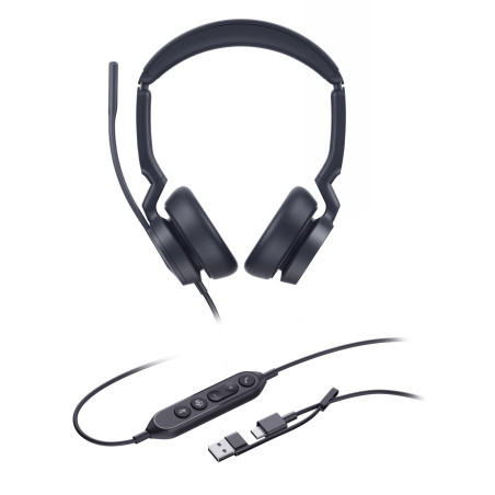 Yealink UH46 Dual UC USB-C/A, náhlavná súprava