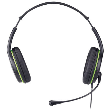 Slúchadlá s mik. GENIUS HS-400A green + redukcia