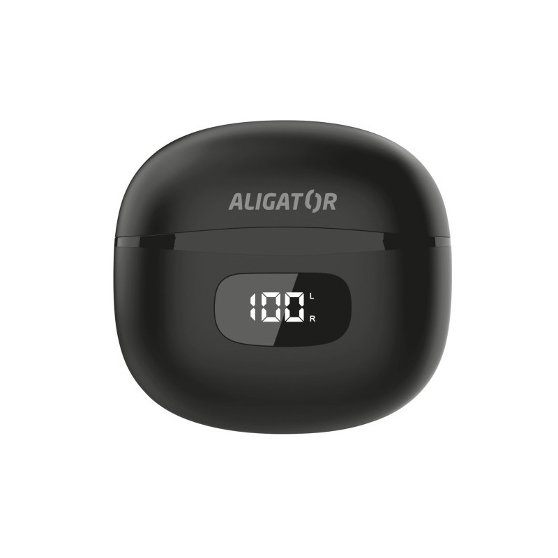 Slúchadlá ALIGATOR PODS ANC TWS08, čierna
