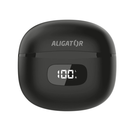 Slúchadlá ALIGATOR PODS ANC TWS08, čierna