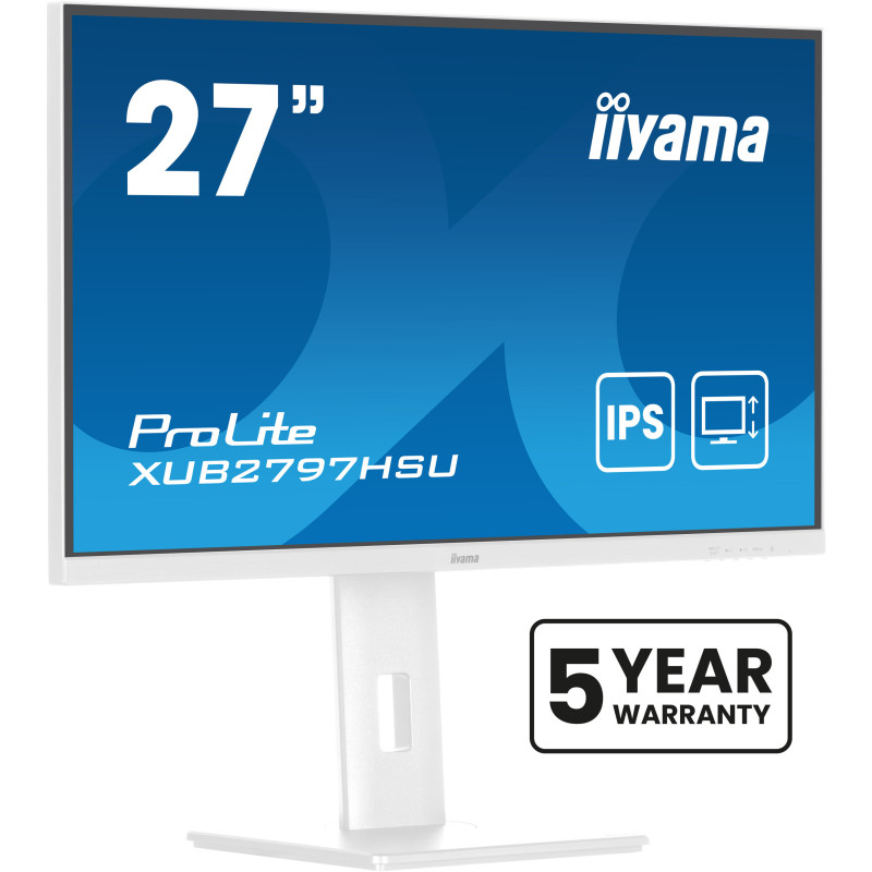 iiyama ProLite/XUB2797HSU-W2/27"/IPS/FHD/100Hz/1ms/White/3R