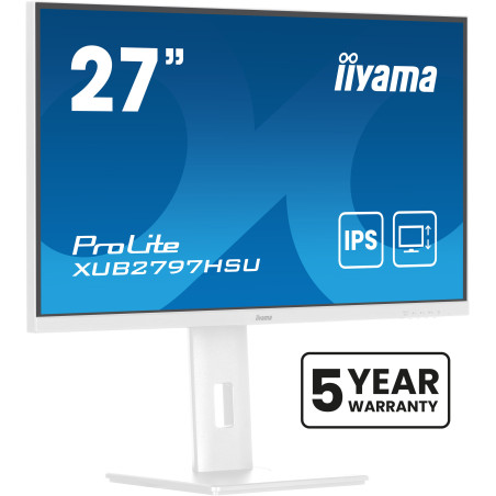 iiyama ProLite/XUB2797HSU-W2/27"/IPS/FHD/100Hz/1ms/White/3R