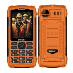 EVOLVEO StrongPhone H1, vodotesný odolný Dual SIM telefón, oranžová