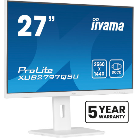 iiyama ProLite/XUB2797QSU-W2/27"/IPS/QHD/100Hz/1ms/White/5R