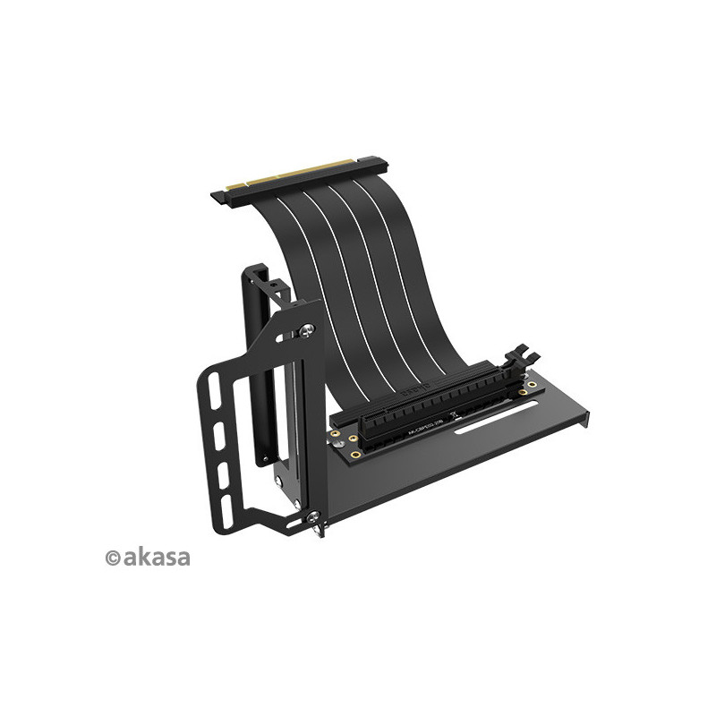 AKASA Riser black Pro, vertikálny VGA držiak