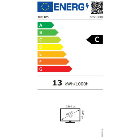 Philips/27B2U4601/27"/IPS/QHD/120Hz/4ms/Black/5R