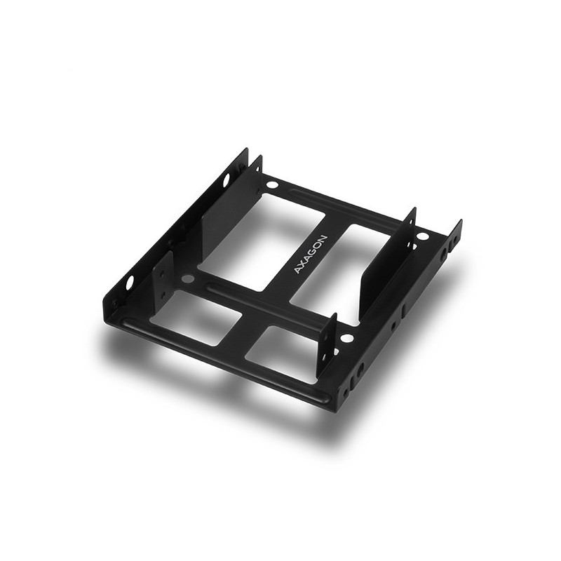 AXAGON RHD-225, kovový rámček pre 2x 2.5" HDD/SSD do 3.5" pozície, montáž ventilátora