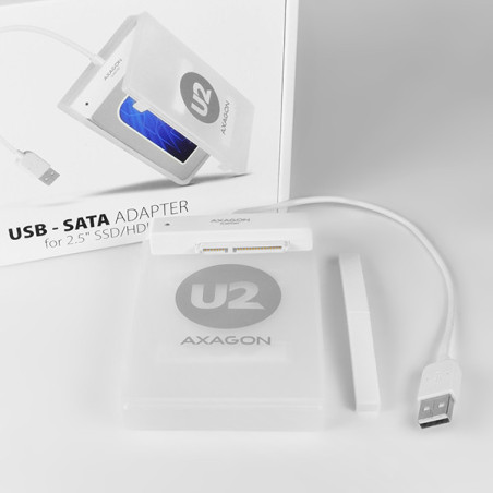 AXAGON ADSA-1S, USB2.0 - SATA HDD/SSD adaptér vr. 2.5" púzdra