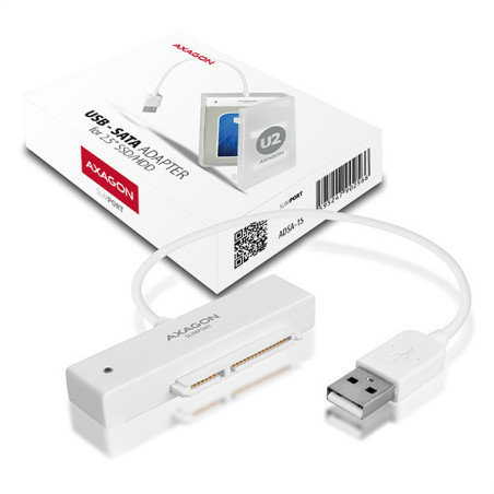 AXAGON ADSA-1S, USB2.0 - SATA HDD/SSD adaptér vr. 2.5" púzdra