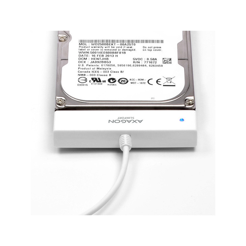 AXAGON ADSA-1S, USB2.0 - SATA HDD/SSD adaptér vr. 2.5" púzdra