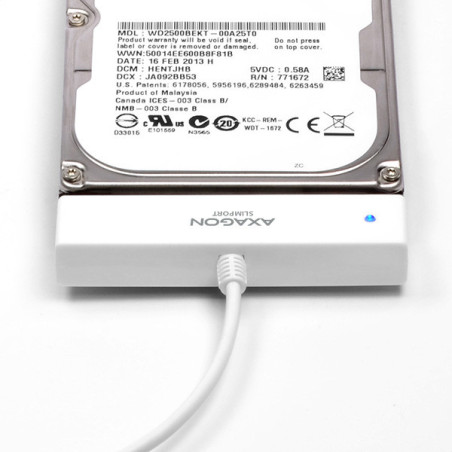 AXAGON ADSA-1S, USB2.0 - SATA HDD/SSD adaptér vr. 2.5" púzdra