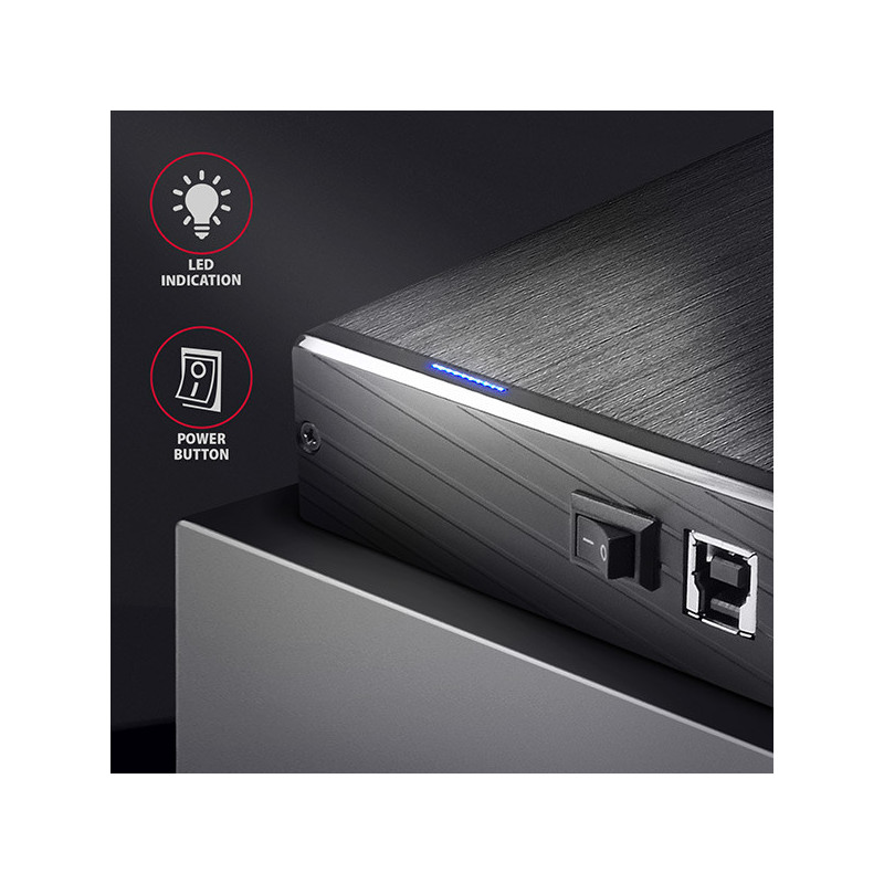 AXAGON EE35-XA3, USB 3.2 Gen 1 - SATA, 3.5" externý ALINE box