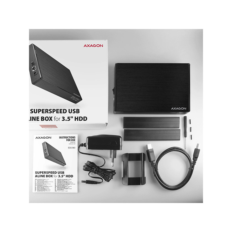 AXAGON EE35-XA3, USB 3.2 Gen 1 - SATA, 3.5" externý ALINE box