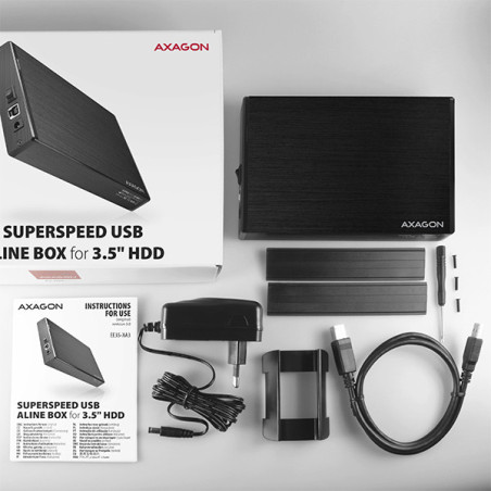 AXAGON EE35-XA3, USB 3.2 Gen 1 - SATA, 3.5" externý ALINE box