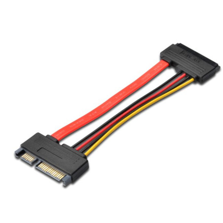 Predlžovací SATA 22pin, dáta + napájanie, 15cm