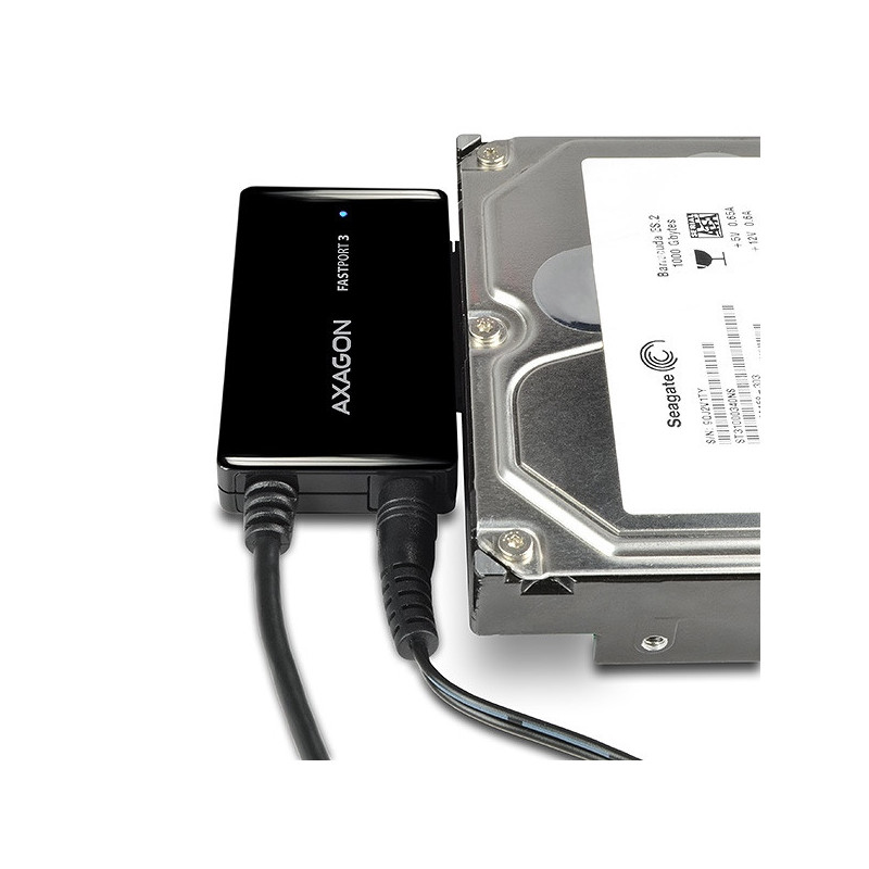 AXAGON ADSA-FP3, USB 5Gbps - SATA 6G, 3.5" HDD FASTport3 adaptér, vrátane AC napájača