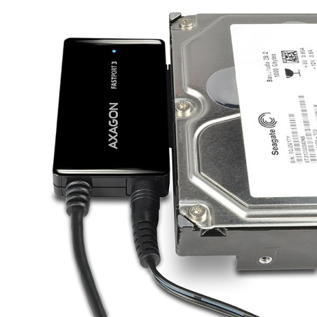 AXAGON ADSA-FP3, USB 5Gbps - SATA 6G, 3.5" HDD FASTport3 adaptér, vrátane AC napájača