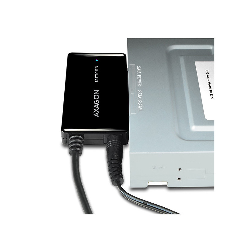 AXAGON ADSA-FP3, USB 5Gbps - SATA 6G, 3.5" HDD FASTport3 adaptér, vrátane AC napájača