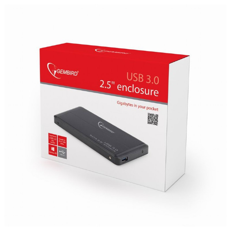 GEMBIRD Externý dock pre 2,5", USB 3.0, SATA, čierny