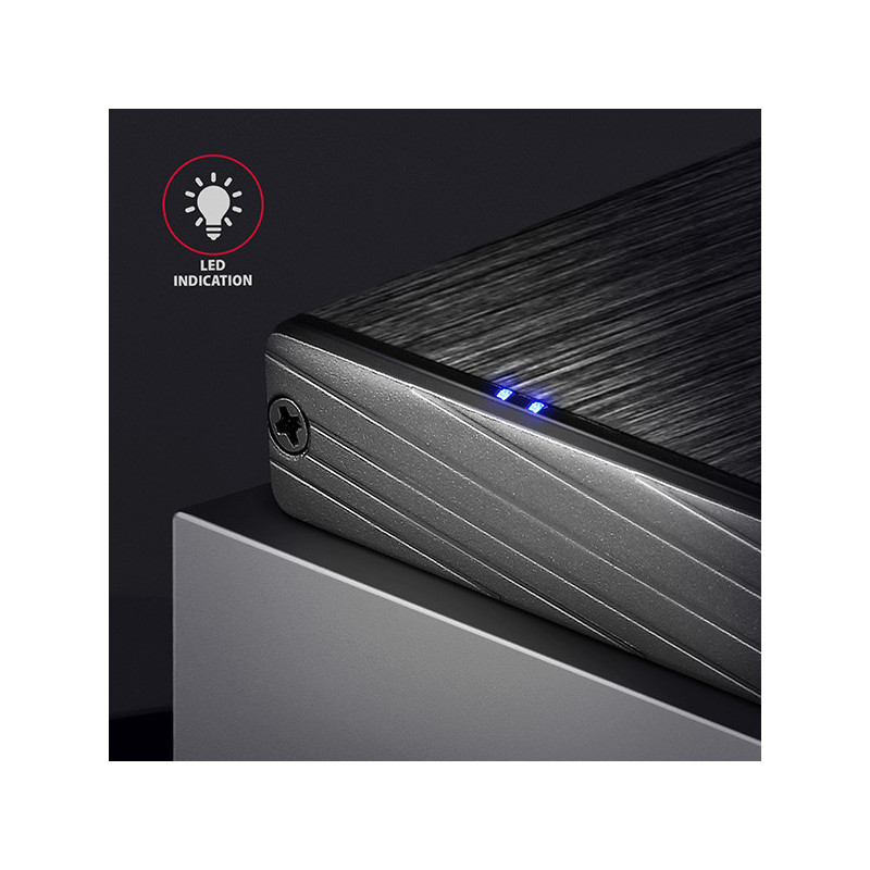 AXAGON EE25-XA6, USB 5Gbps - SATA 6G, 2.5" kovový ALINE box