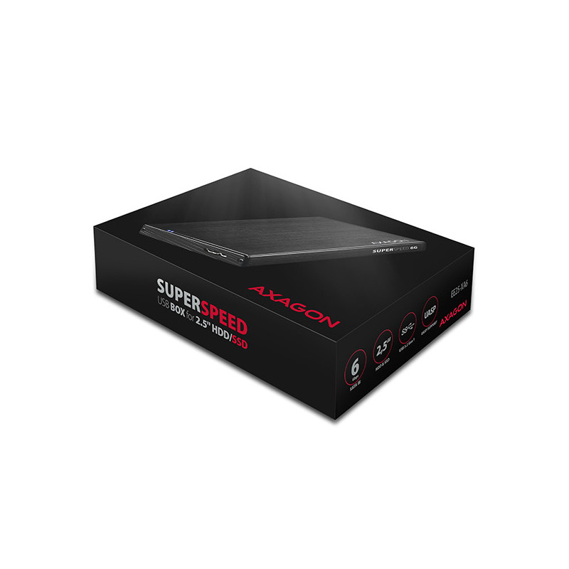 AXAGON EE25-XA6, USB 5Gbps - SATA 6G, 2.5" kovový ALINE box