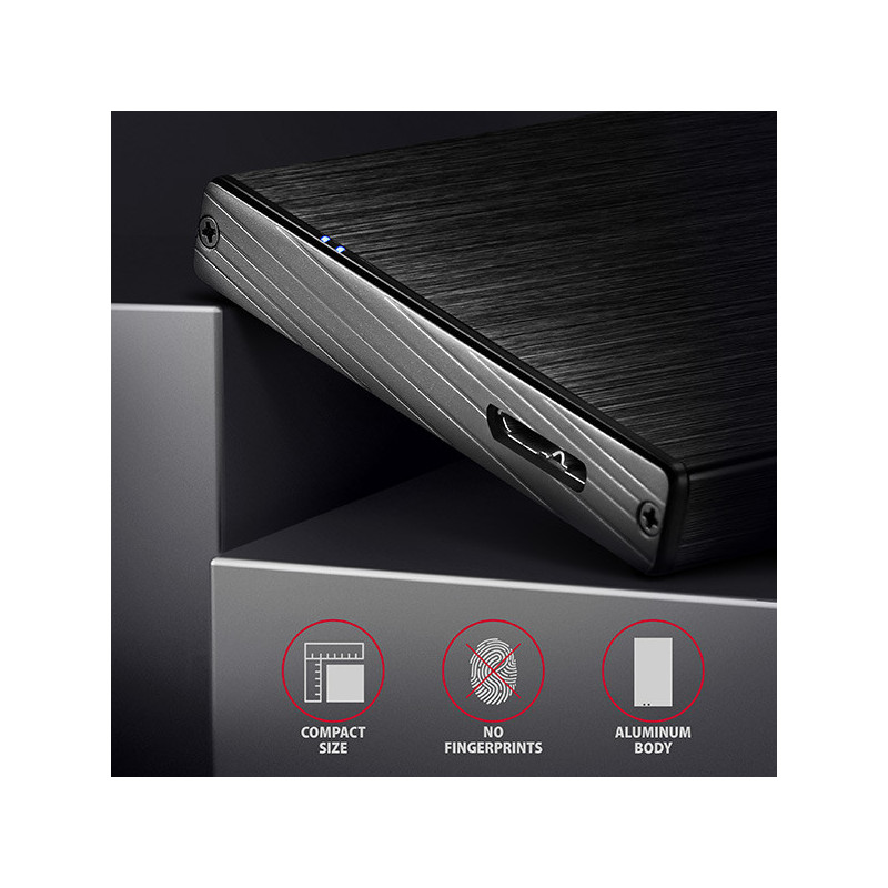 AXAGON EE25-XA6, USB 5Gbps - SATA 6G, 2.5" kovový ALINE box