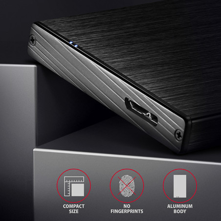 AXAGON EE25-XA6, USB 5Gbps - SATA 6G, 2.5" kovový ALINE box