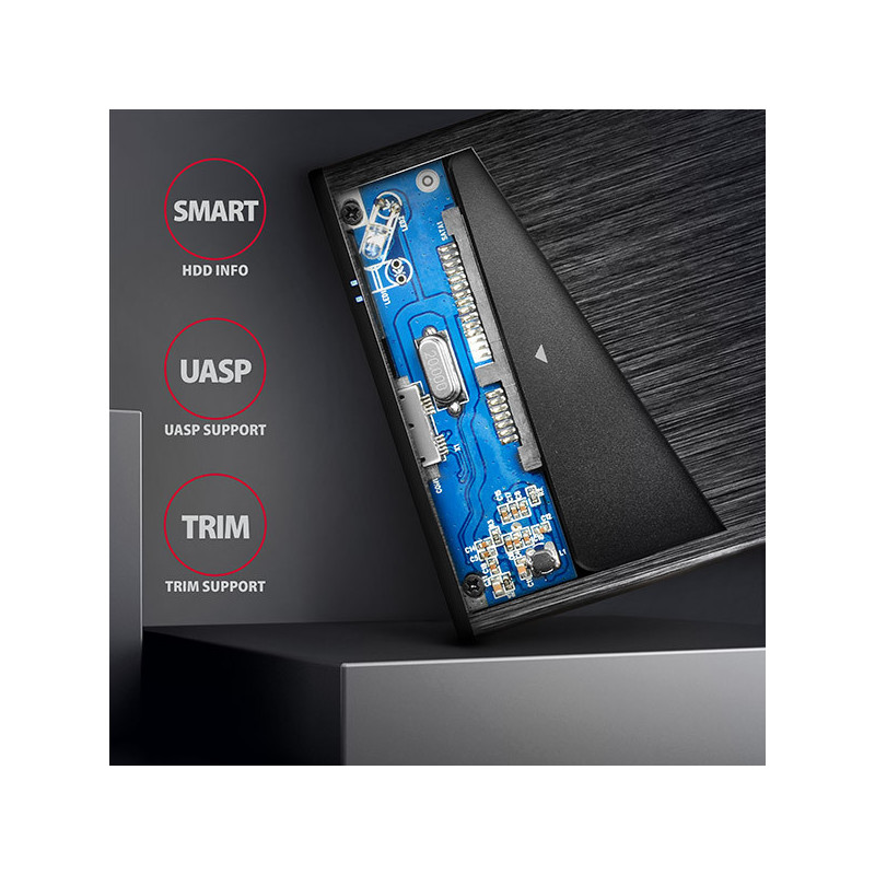 AXAGON EE25-XA6, USB 5Gbps - SATA 6G, 2.5" kovový ALINE box