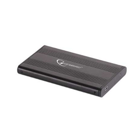 GEMBIRD externý kryt, pre 2,5" SATA, čierna, hliník