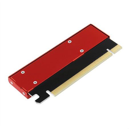 AXAGON PCEM2-S, PCIe x16 - M.2 NVMe M-key slot adaptér, kovový kryt pre pasívne chladenie