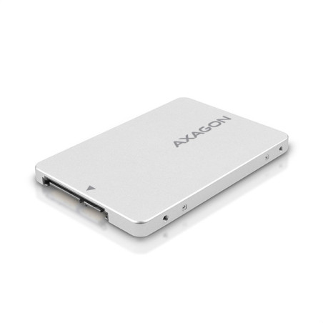 AXAGON RSS-M2SD, SATA - M.2 SATA SSD, interný 2.5" ALU box, strieborný