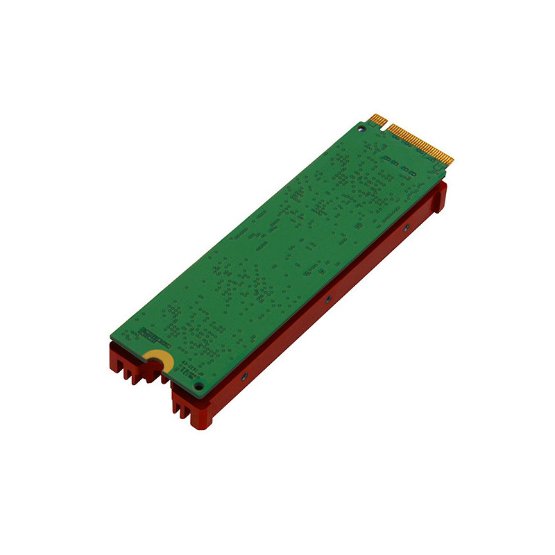 AXAGON CLR-M2, hliníkový pasívny chladič pre jedno aj obojstranný M.2 SSD disk, výška 12 mm